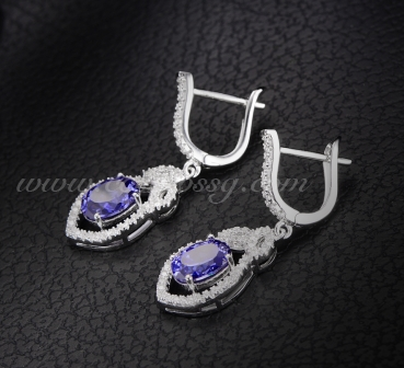 SE0127 S Sapphire Earring