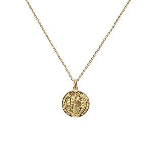 Blessing Coin Silver Necklace